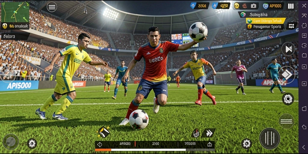 Tampilan gameplay menarik dari API5000 yang penuh aksi olahraga.