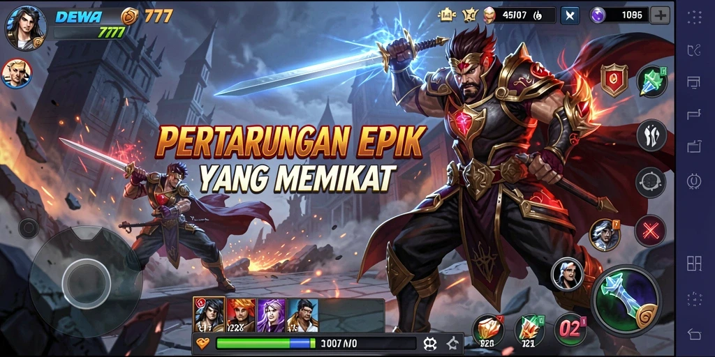 Gameplay seru dan grafis menawan dalam DEWA777.