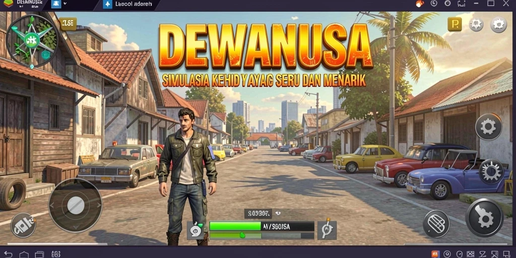 Tampilan menarik DEWANUSA dengan gameplay simulasi yang dinamis.