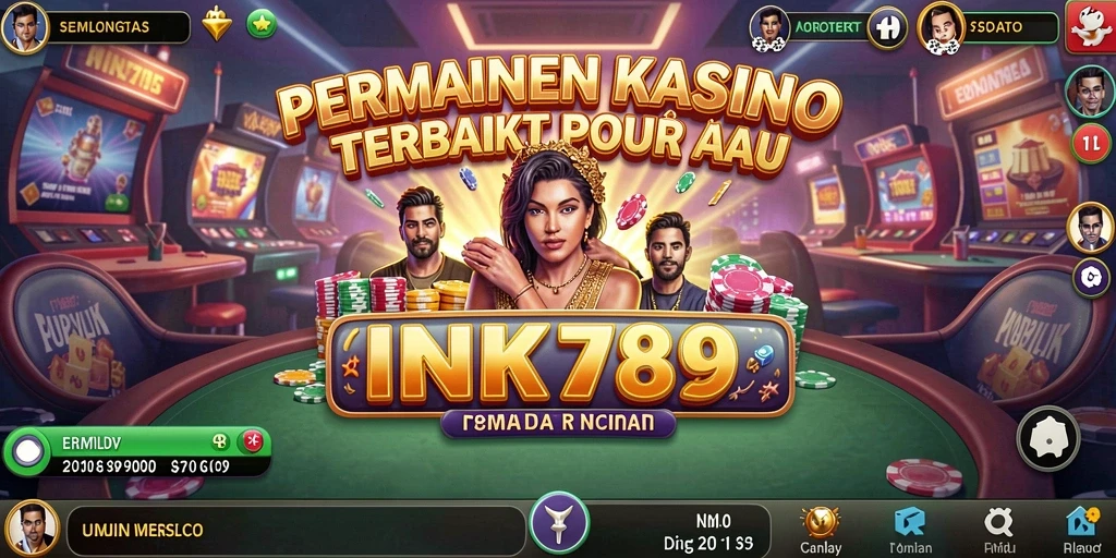 Tangkapan layar gameplay INK789 yang menampilkan suasana Kasino yang mendebarkan.