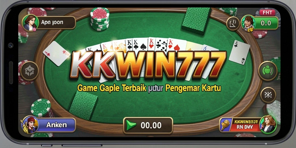 Tampilan gameplay seru dari permainan Gaple KKWIN777.
