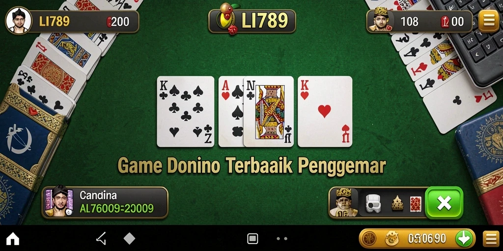 Tampilan gameplay seru di LI789 dengan berbagai mode Domino.