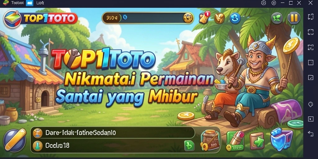 Screenshot gameplay menampilkan karakter lucu dalam aksi permainan.